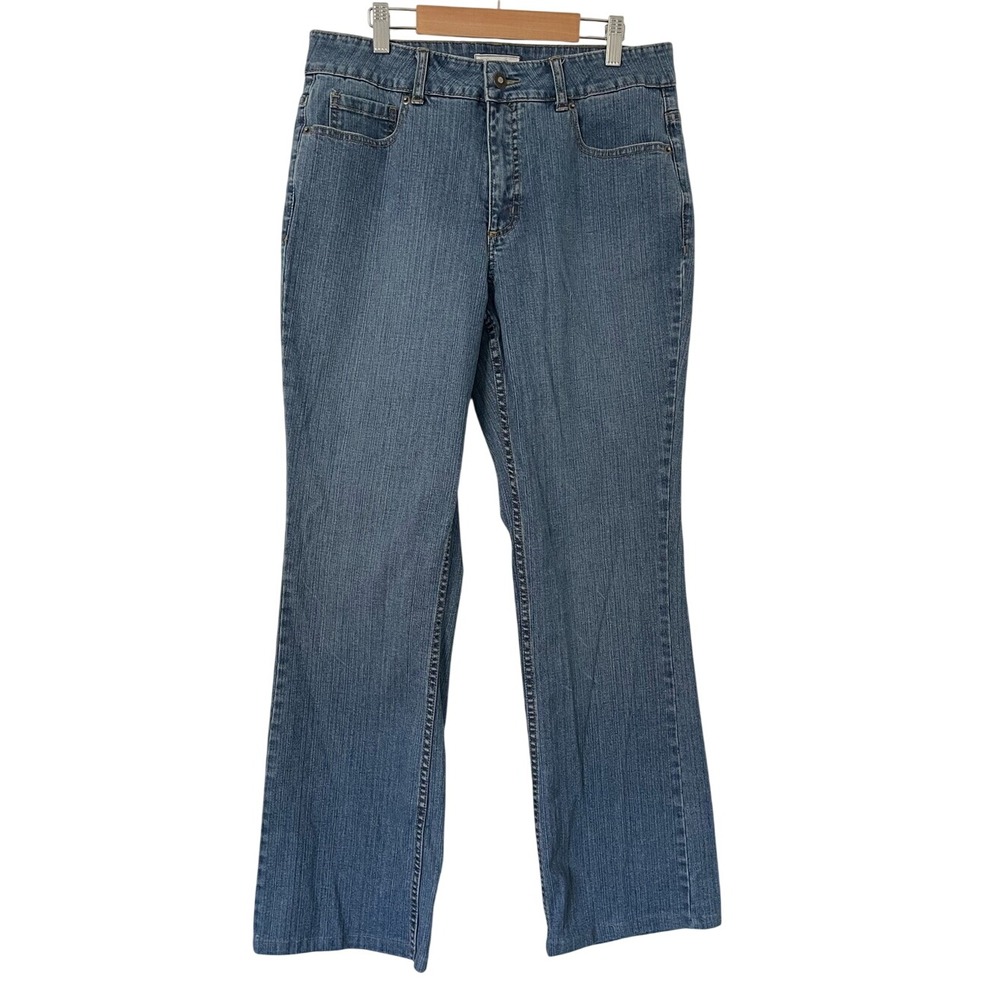 Coldwater Creek Bootcut Jeans 12 Stretch Mid Rise Medium Wash Denim Western Y2K